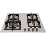 Cooktop 4 Bocas Elettromec Quadratto em Inox