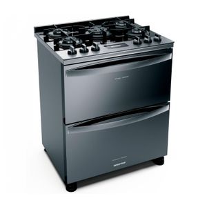 Fogão de Piso Brastemp 5Q Inox 110V BFD5VCRNNA