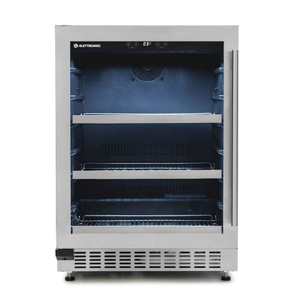 Geladeira/refrigerador 135 Litros 1 Portas Inox - Elettromec - 110v - Bc-bi-135-xv-1atb