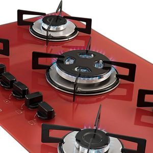 Cooktop a Gás Suggar 5Q Vermelho Bivolt FG5305VM