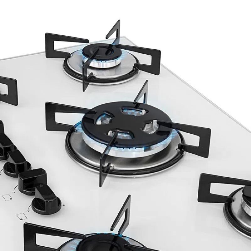 Cooktop Branco 5 Bocas Suggar, Bivolt
