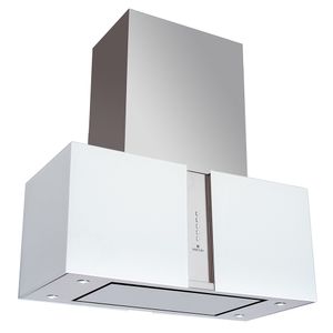 Coifa de Ilha Venturi Murano 76cm Inox e Vidro Branco 220V K5503IT