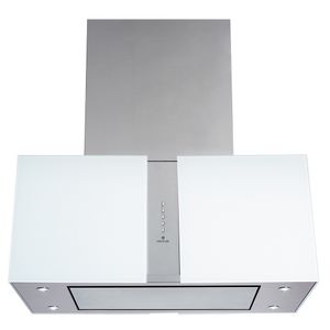 Coifa de Ilha Venturi Murano 76cm Inox e Vidro Branco 220V K5503IT