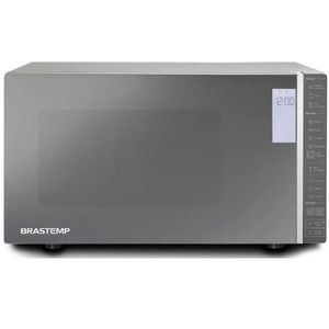 Micro-ondas Brastemp de Bancada Espelhado Grill 32L Inox 220V BMG45ARBNA