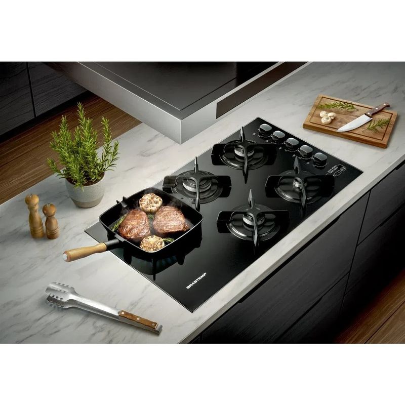 Cooktop 5 Bocas Brastemp a Gás