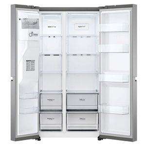 Geladeira LG Side by Side Thinq 611L Inverse Inox 220V GC-L257SLP1