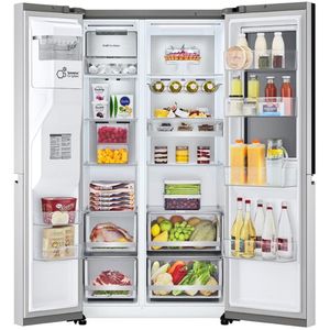 Geladeira LG Side by Side Craft Ice 598L InstaView Inverse Inox 110V GC-X257CSHS