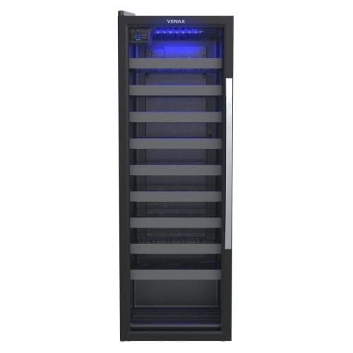 Adega-Venax-Piubella-200-para-50-Garrafas-Preto-Porta-Invertida-127V-19938