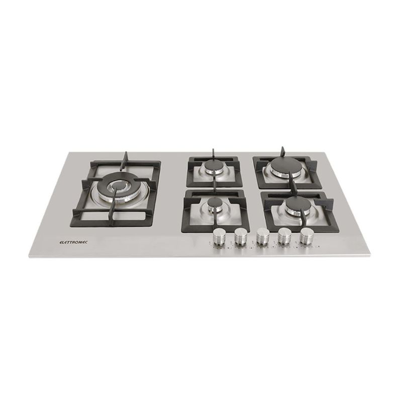 Cooktop-5-Bocas-Elettromec-Quadratto-Inox