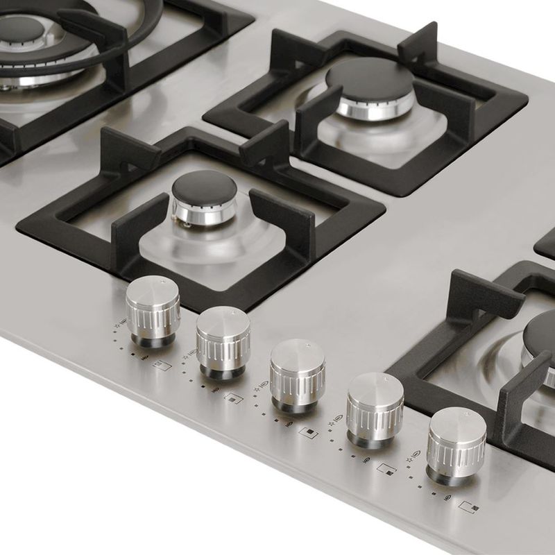 Cooktop-5-Bocas-Elettromec-Quadratto-Inox
