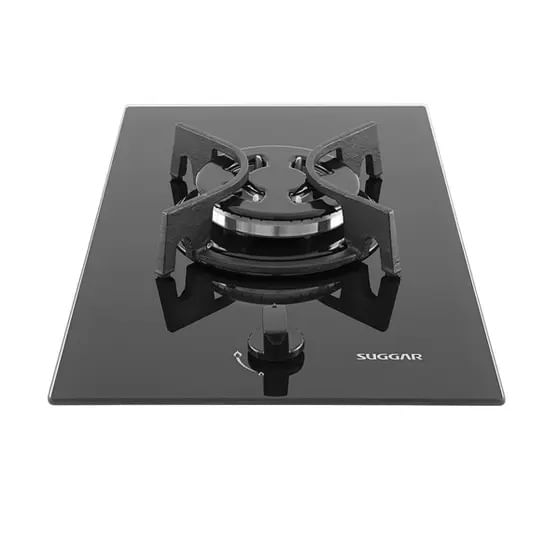 Cooktop 1 Boca Suggar com Mesa de Vidro Preto