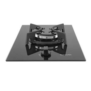 Cooktop a Gás Suggar 1Q Trich Ferro Fundido Vidro Preto Bivolt FG0101FVP