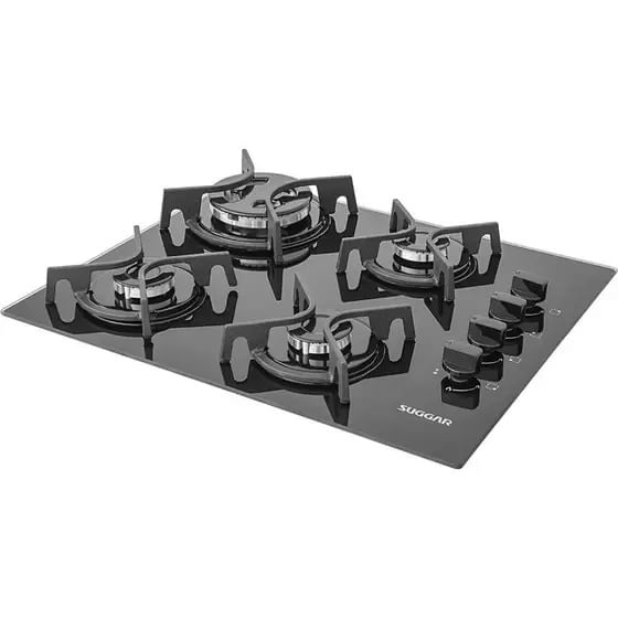 cooktop 4 bocas suggar com mesa de vidro bivolt