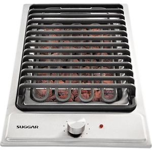Cooktop Elétrico Suggar Barbecue Ferro Fundido Inox 220V CK0002IX