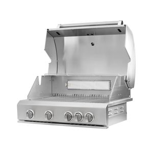 Churrasqueira a Gás Evol Florence 4 Bocas em Aço Inox Bivolt CBK-401B