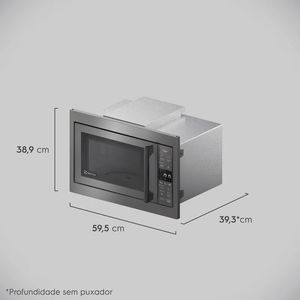 Micro-ondas Electrolux de Embutir Experience ME3BC 34L Cinza 110V 10347DBA185