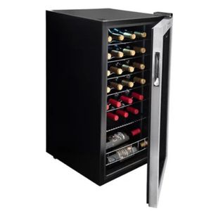 Adega Suggar Toulouse 29 Garrafas Preta Inox 110V AD2711IX
