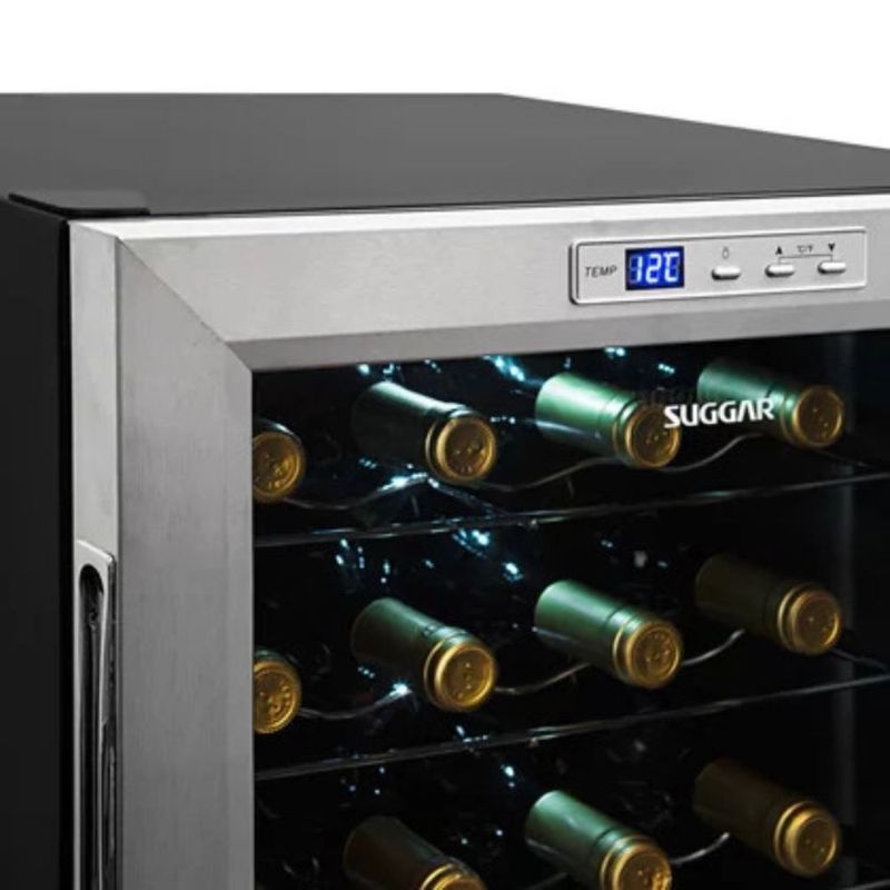 Adega-Suggar-Toulouse-29-Garrafas-Preta-e-Inox-110V-AD2711IX
