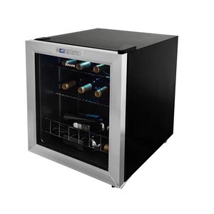 Adega Suggar Lyon Digital 13 Garrafas Preta Inox 220V AD1522IX