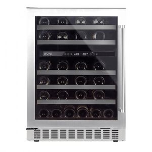 Adega Evol 46 Garrafas Dual Zone Smart Esquerda Inox 220V JC-145B220L