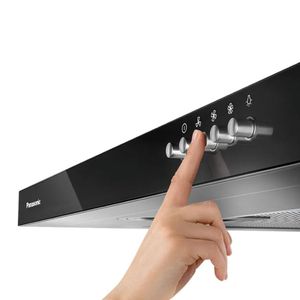 Coifa de Parede Panasonic 90cm Inox Black Glass 220V FV-9HSDB2