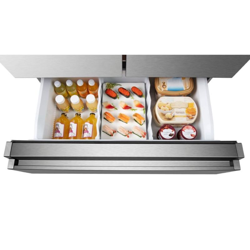 Geladeira-Gorenje-PureFlat-Premium-Triple-Zone-French-Door-Inverse-466-Litros-Inox-220V-GRF-49W