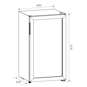 Adega Invita 34 Garrafas Inox 220V I-CV-1FS-34-XV-2ATA