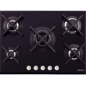 Cooktop a Gas Tramontina 70cm 5Q Penta Glass Flat Safestop Preto Bivolt 94730/104