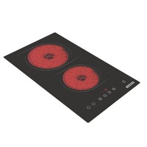 Cooktop Elétrico Tramontina 30cm 2Q Vitro New Dominó Touch Preto 220V 94748/022