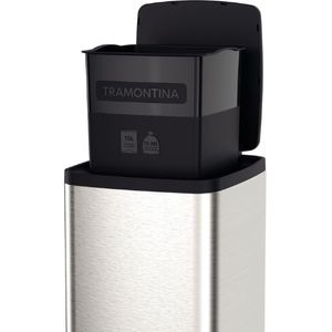 Lixeira Tramontina Inox Com Pedal Octos 15L 94544/415