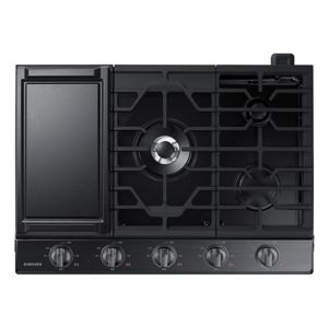 Cooktop a Gás Samsung WI-FI 5Q Dupla Chama Preto Inox 110V NA30N6555TG/AZ