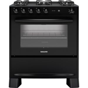 Fogão de Piso Suggar Neo Cook 5Q Preto Bivolt FGV510PT