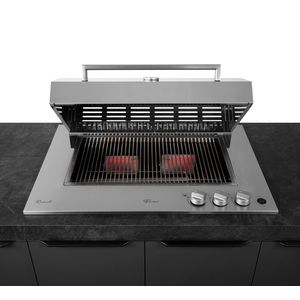 Churrasqueira de embutir a Gás Cooktop Fischer Ranch com Tampa Bivolt 31200-83551