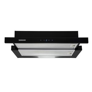 Depurador de Ar Suggar Slim de Embutir 60Cm Preto 220V, Alta Eficiência, Silencioso, Design Compacto, Modelo DE62THPT
