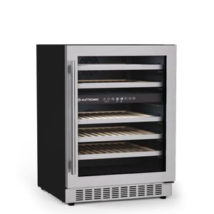 Adega Elettromec 45 Garrafas Dual Zone Built-In Connect Preta 220V CV-2BI-45-XV-2ATC