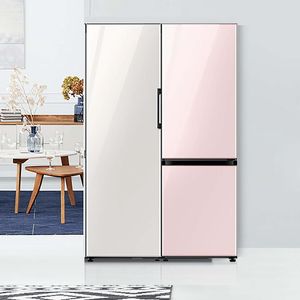 Painel Samsung Bespoke em Vidro Bege Satin Beige 1DOOR RA-R23DAA39GG
