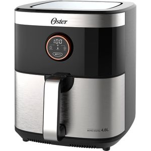 Fritadeira Oster Sem Óleo 2 em 1 Black Inox 4,8L Oster 110V OFRT660-127