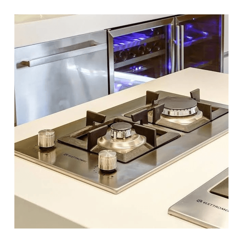 Cooktop-a-Gas-Elettromec-2Q-DG-2Q-30-XQ-3ZEA-Cook-Eletroraro