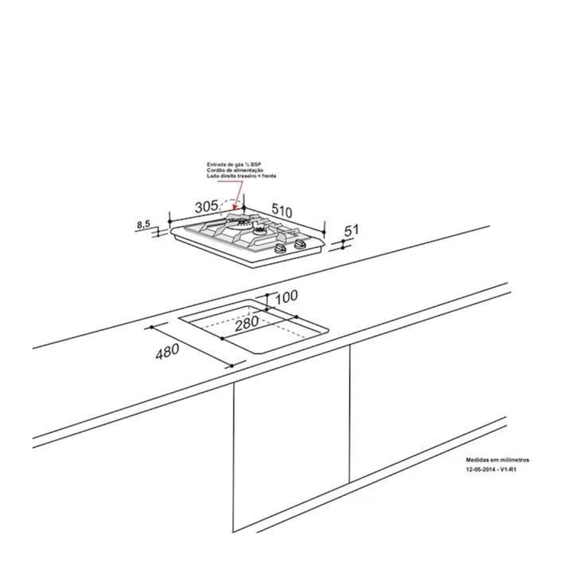 Cooktop-a-Gas-Elettromec-2Q-DG-2Q-30-XQ-3ZEA-Cook-Eletroraro-4