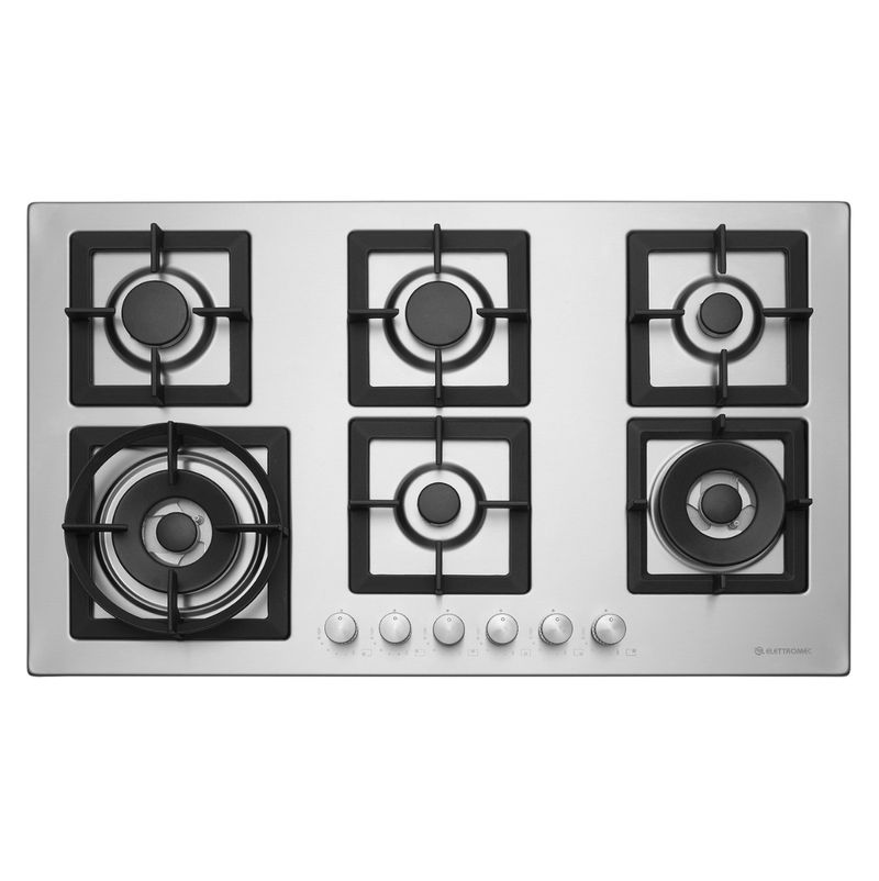 Cooktop-a-Gas-Elettromec-Quadratto-6-Queimadores-90cm-Inox-Bivolt-CKG-6Q-90-XQ-3ZEB-Cook-Eletroraro