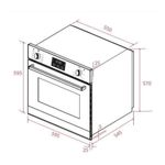 Forno-Eletrico-de-Embutir-Elettromec-LUCE-56-Litros-Inox-e-Preto-220v-FM-EL-60-LC-2TNA-Cook-Eletroraro--5-