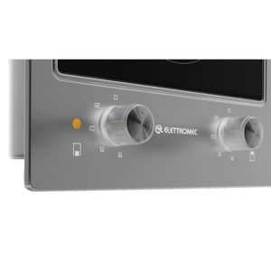 Cooktop Elétrico Elettromec Dominó Quadratto Vitrocerâmico 2Q Preto 30cm 220V DV-2Q-30-XQ-2ZEA