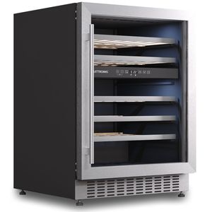 Adega Elettromec 45 Garrafas Inox 110V CV-2BI-45-XV-1ATB