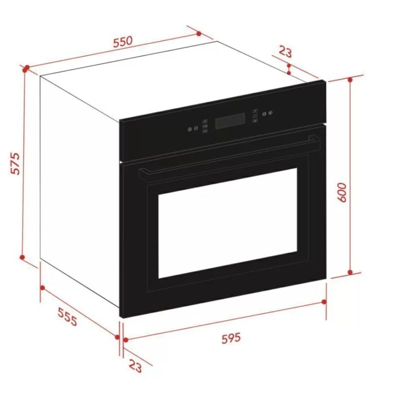 Forno-Elettromec-Vetro-Eletrico-Multifuncoes-Digital-67-Litros-Vidro-Preto-60cm-220V-FM-DG-60-VT-2TNA-Cook-Eletroraro--4-