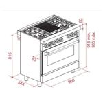 Fogao-Elettromec-Freestanding-5Q-Forno-a-Gas-116L-Inox-90cm-220V-FGG-5Q-90-XP-2GMA-Cook-Eletroraro--6-