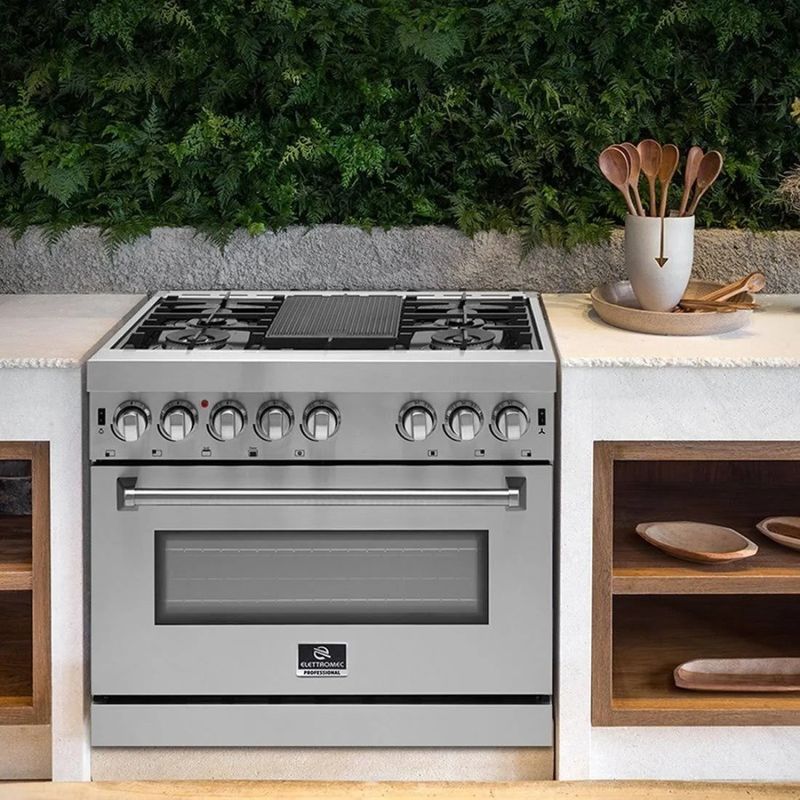 Fogao-Elettromec-Freestanding-5Q-Forno-a-Gas-116L-Inox-90cm-220V-FGG-5Q-90-XP-2GMA-Cook-Eletroraro--5-