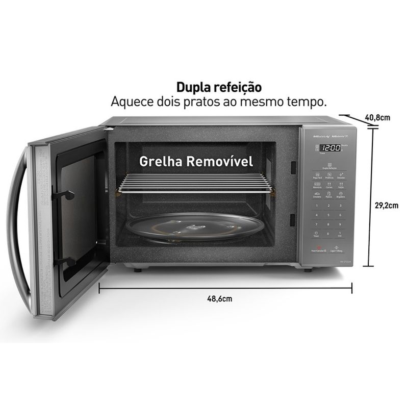 Microondas-Panasonic-Bancada-27L-Prata-220V-NN-ST55LMRUK-Cook-Eletroraro--8-