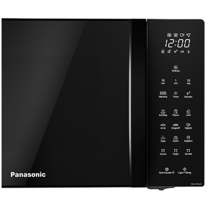 Microondas-Panasonic-Bancada-34L-Preto-110V-NN-ST66NBRUN-Cook-Eletroraro--5-