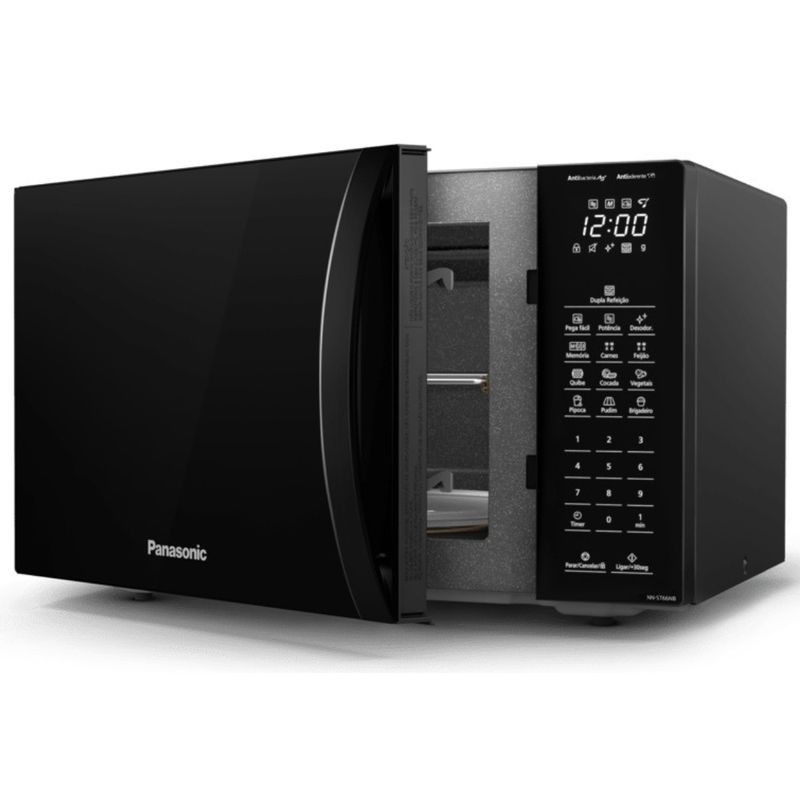 Microondas-Panasonic-Bancada-34L-Preto-110V-NN-ST66NBRUN-Cook-Eletroraro--3-