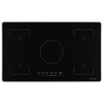 Cooktop-de-Inducao-Elettromec-Vitroceramico-90cm-Frame-Aluminio-Preto-220V-CKI-5Q-90-CI-2XBACook-Eletroraro